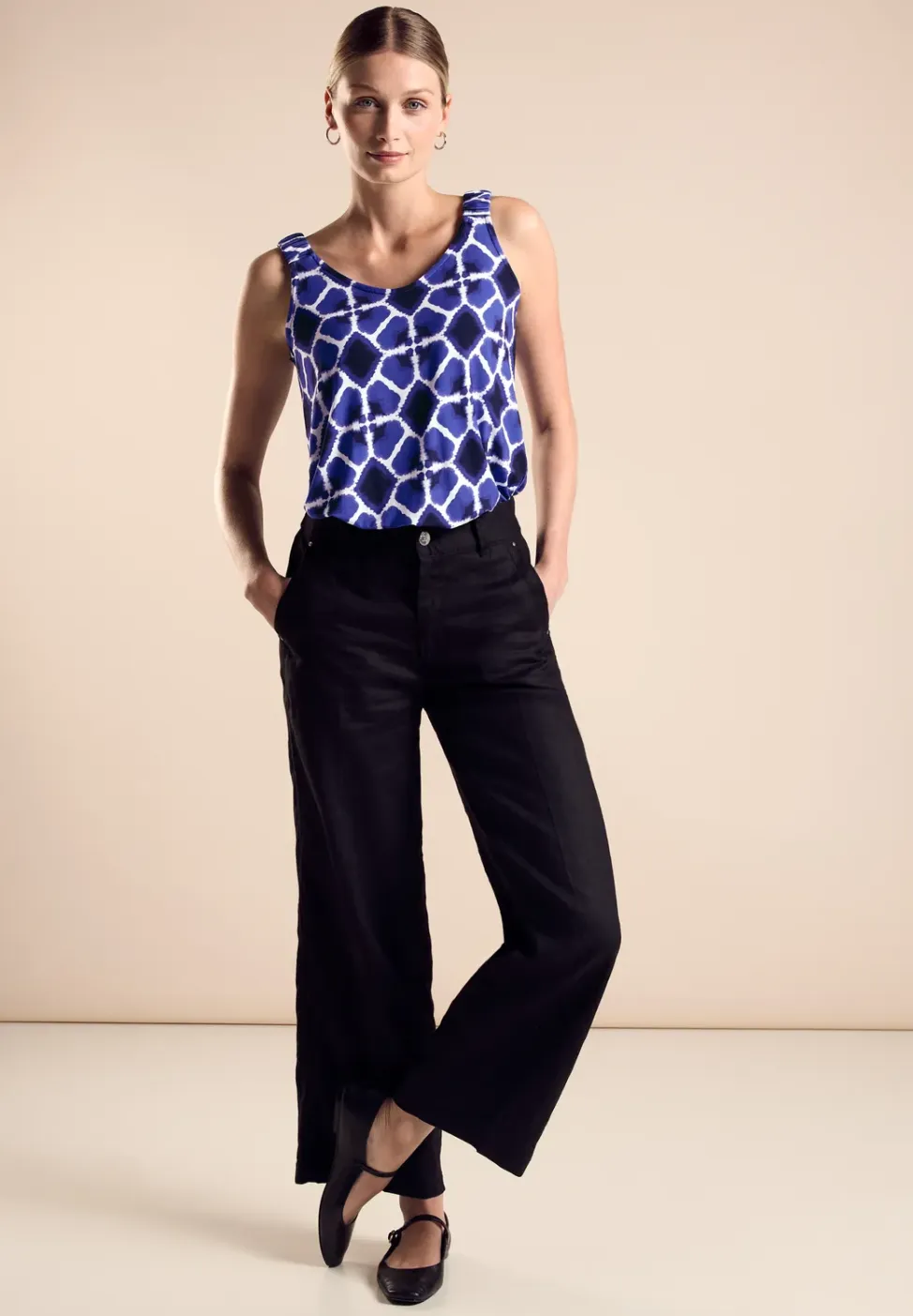 Top met print