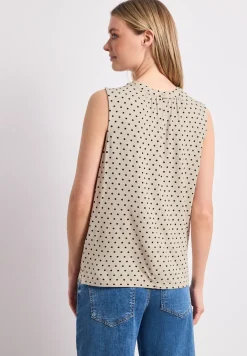 Top met ronde hals en grafische print