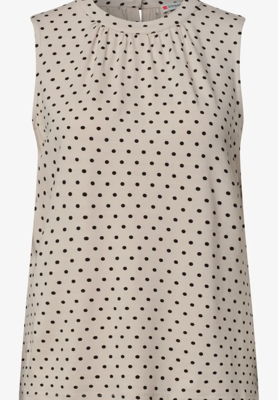 Top met ronde hals en grafische print