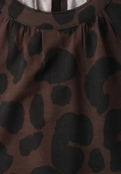 Top met ronde hals en zebraprint