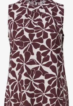 Top met ronde hals en zebraprint