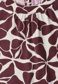 Top met ronde hals en zebraprint