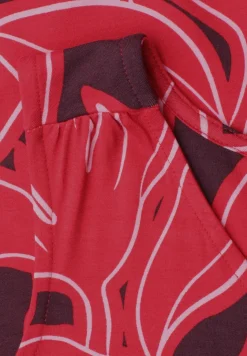 Top met V-hals en elastische zoom