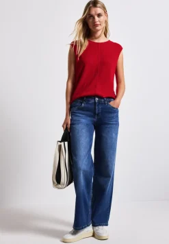 Top met gebreide look