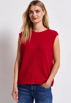 Top met gebreide look