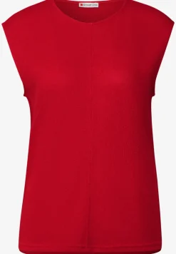 Top met gebreide look