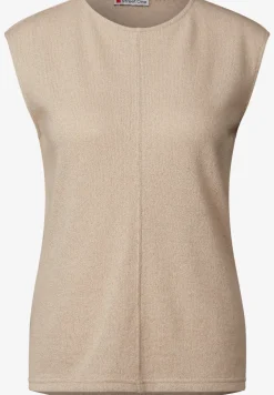 Top met gebreide look