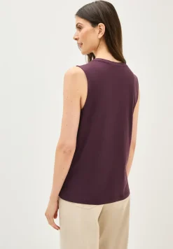 Top met gespleten hals