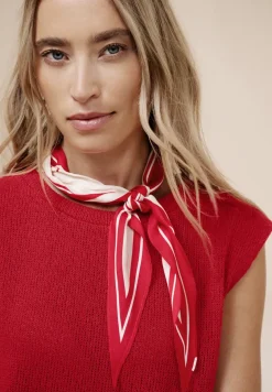 Top met overhangende schouders in een gebreide look