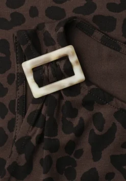 Top met ronde hals en schouderdetails