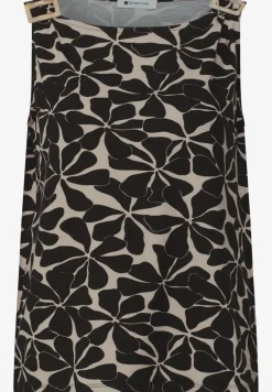 Top met ronde hals en schouderdetails
