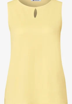 Top met ronde hals en uitgesneden detail