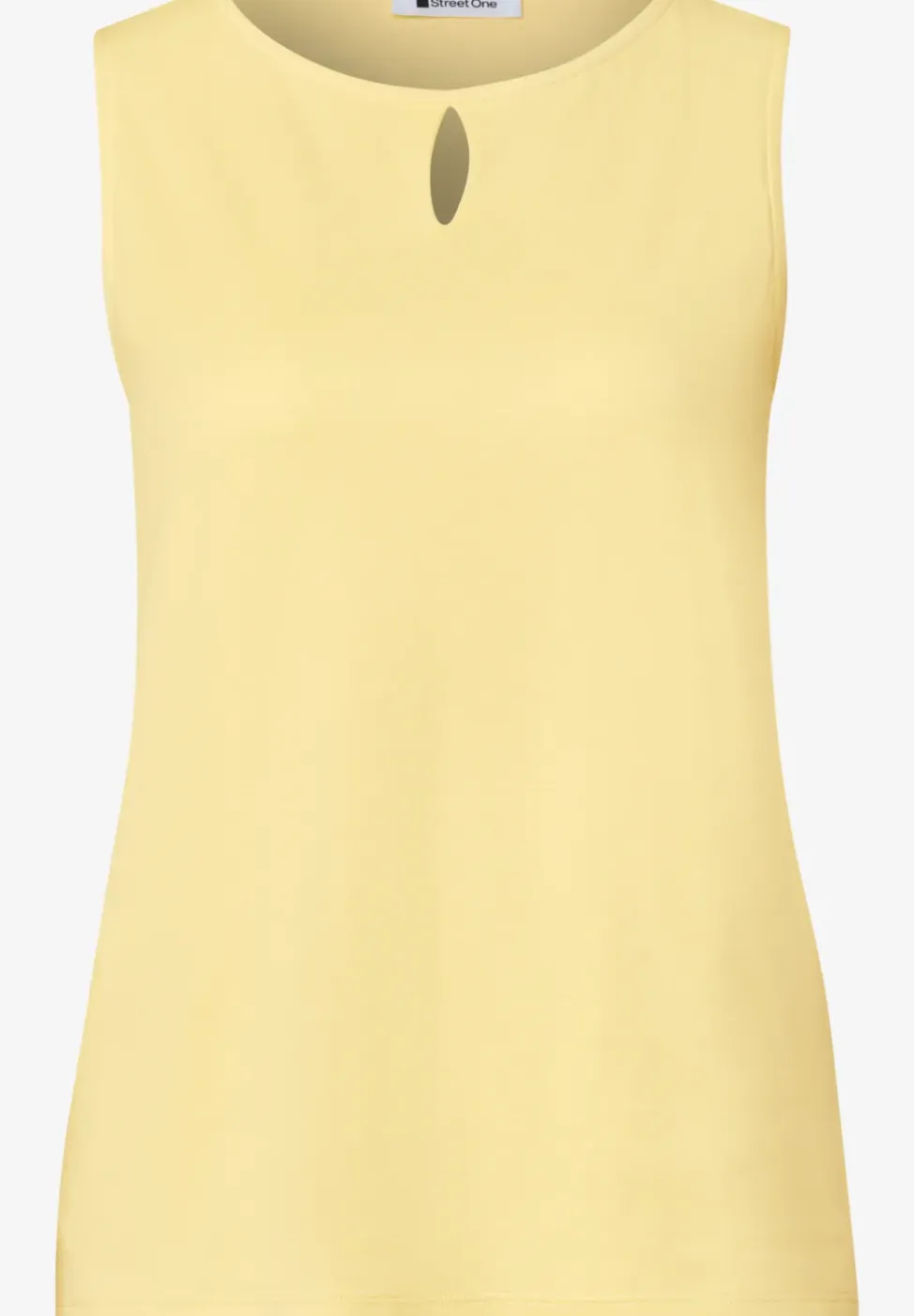 Top met ronde hals en uitgesneden detail