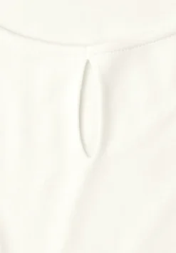 Top met ronde hals en uitgesneden detail