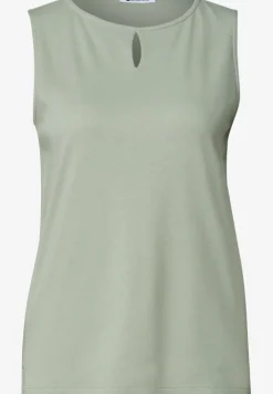 Top met ronde hals en uitgesneden detail