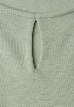 Top met ronde hals en uitgesneden detail