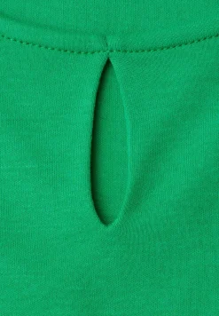 Top met ronde hals en uitgesneden detail