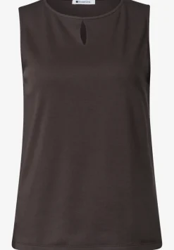 Top met ronde hals en uitgesneden detail