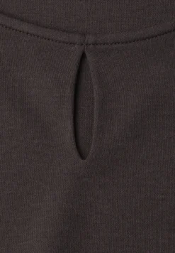 Top met ronde hals en uitgesneden detail
