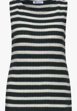Top met strepen in een gebreide look