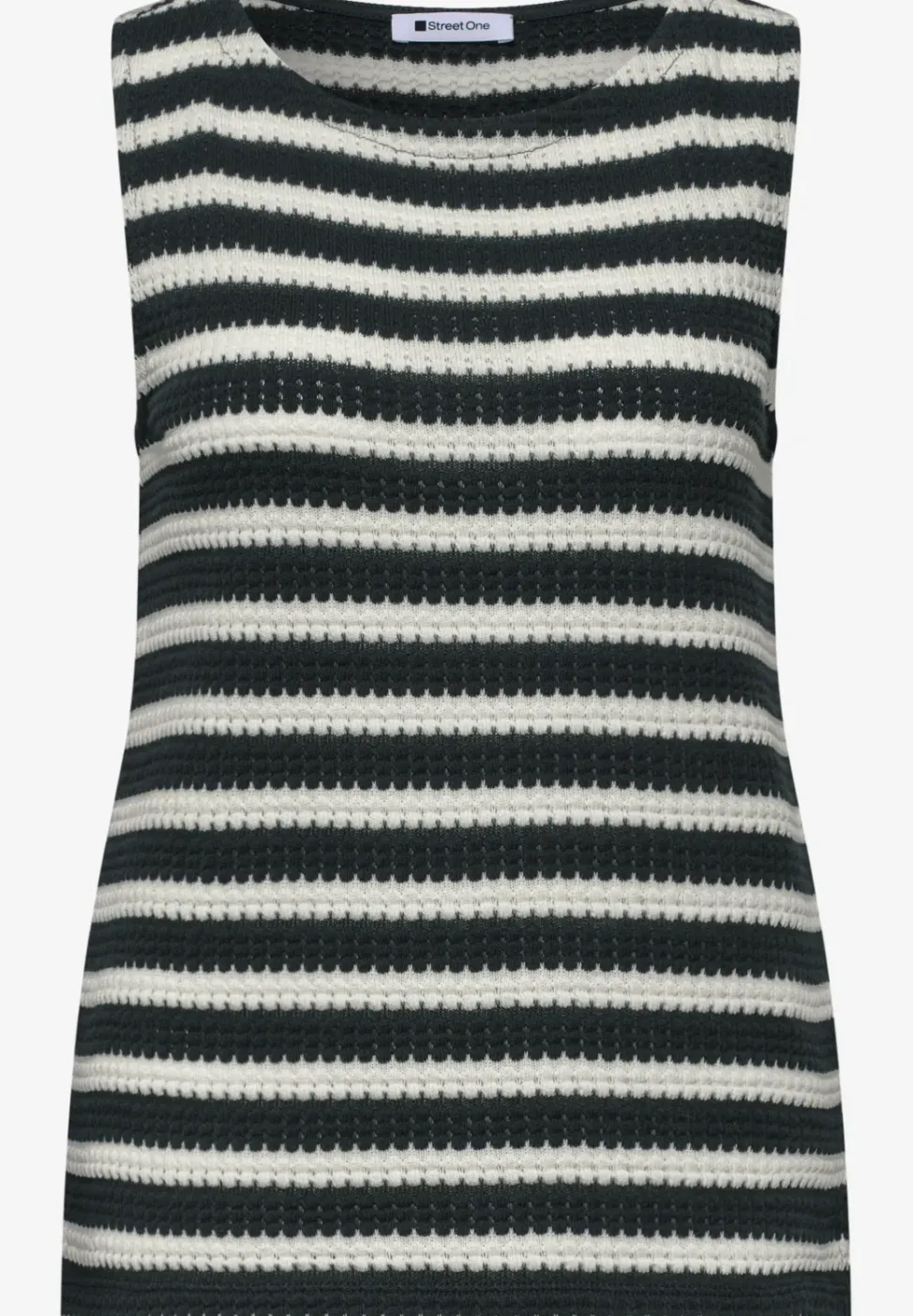 Top met strepen in een gebreide look
