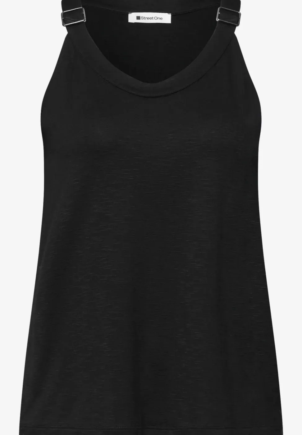 Top met V-hals en decoratief detail