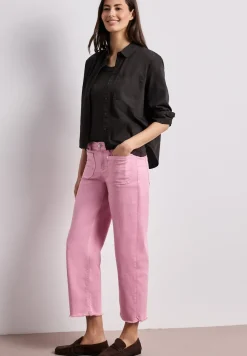 Top met V-hals en decoratief detail