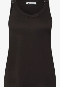 Top met V-hals en decoratief detail