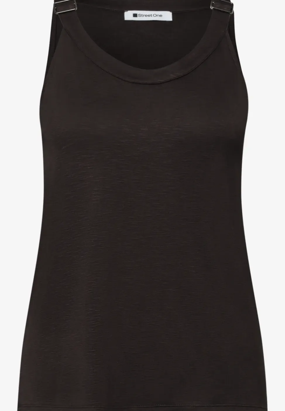 Top met V-hals en decoratief detail