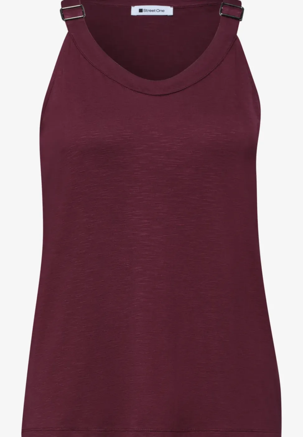 Top met V-hals en decoratief detail