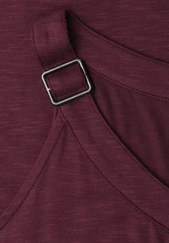 Top met V-hals en decoratief detail