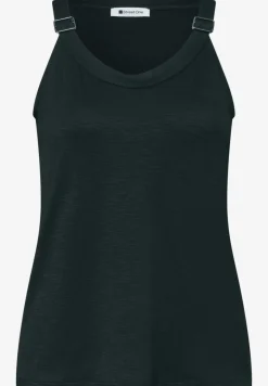 Top met V-hals en decoratief detail