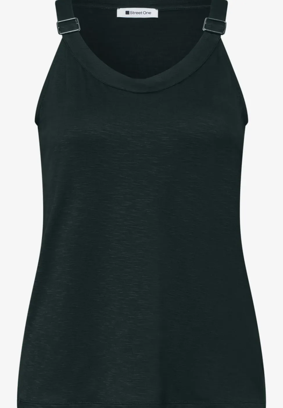 Top met V-hals en decoratief detail