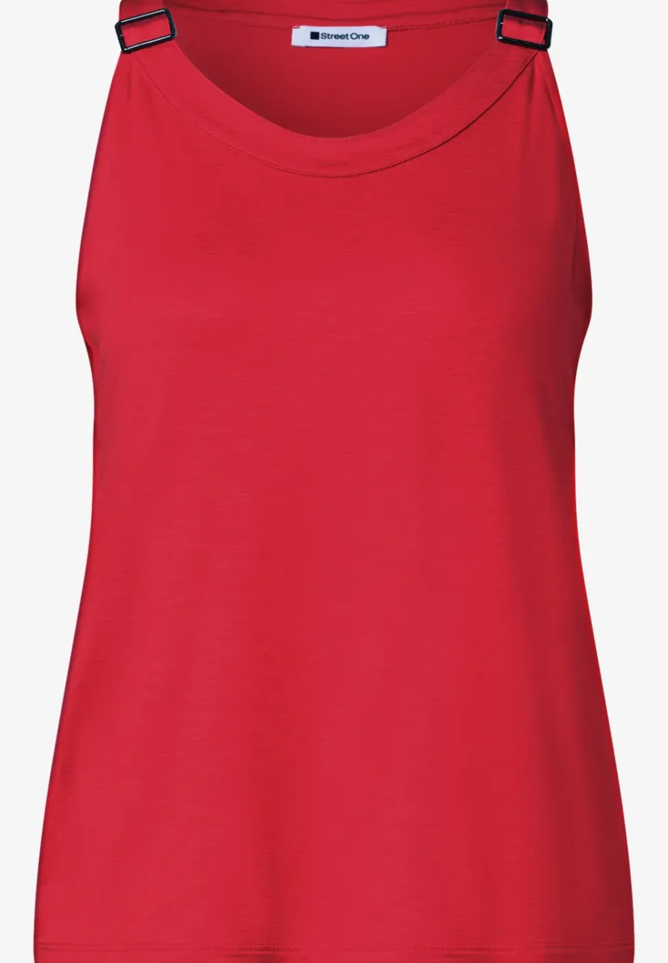 Top met V-hals en decoratief detail