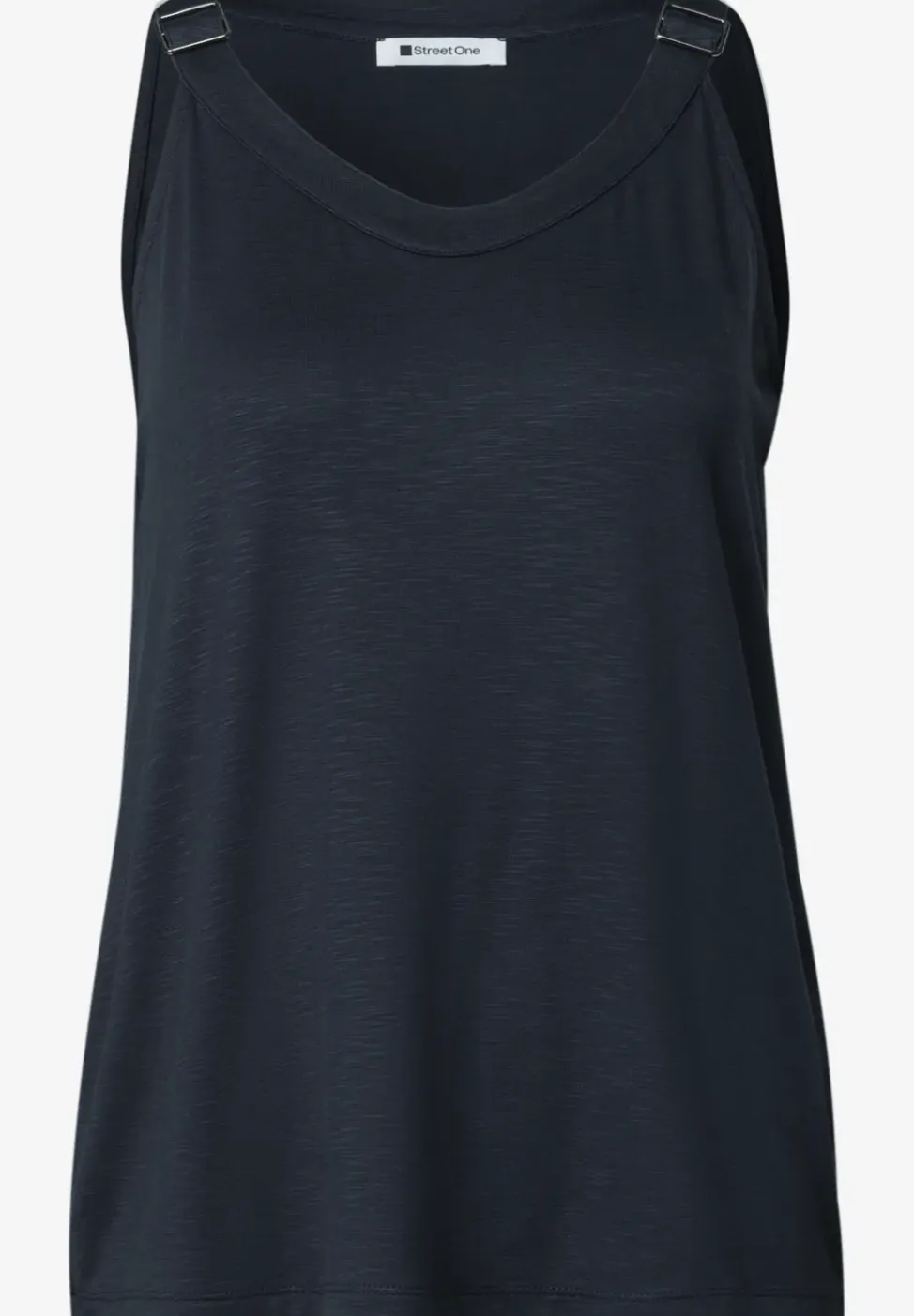 Top met V-hals en decoratief detail