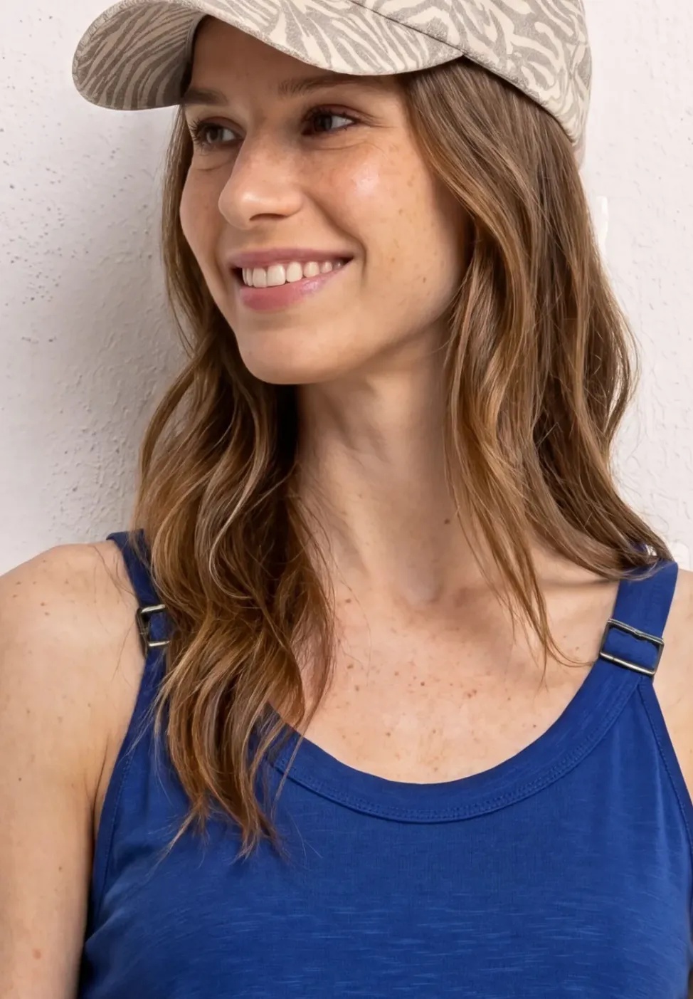 Top met V-hals en decoratief detail