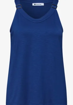 Top met V-hals en decoratief detail