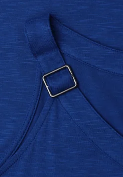 Top met V-hals en decoratief detail