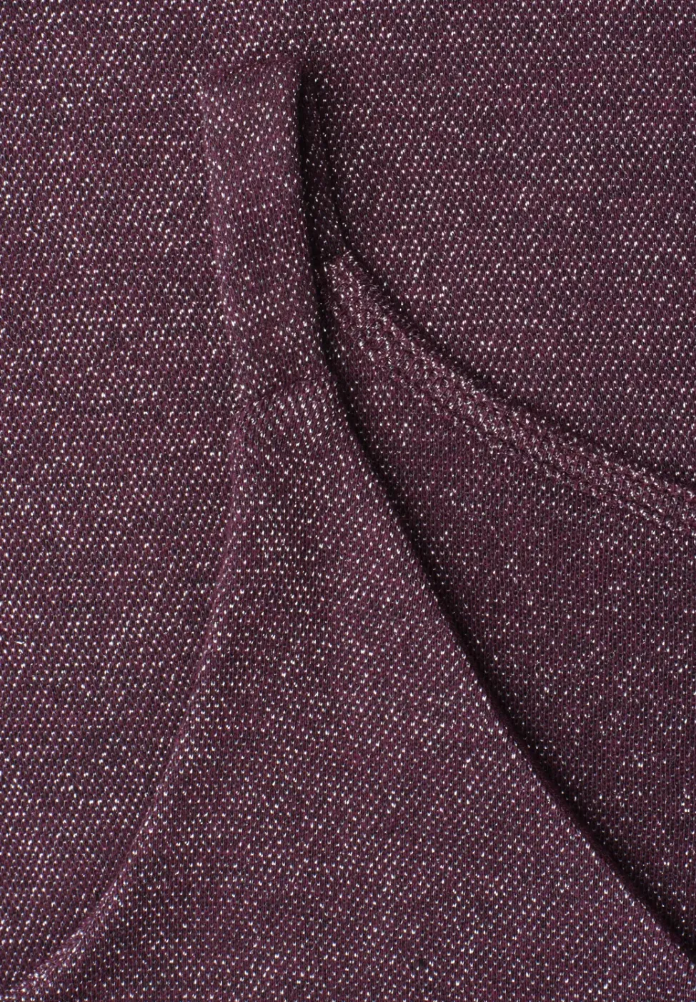 Top met V-hals en glitterdetails
