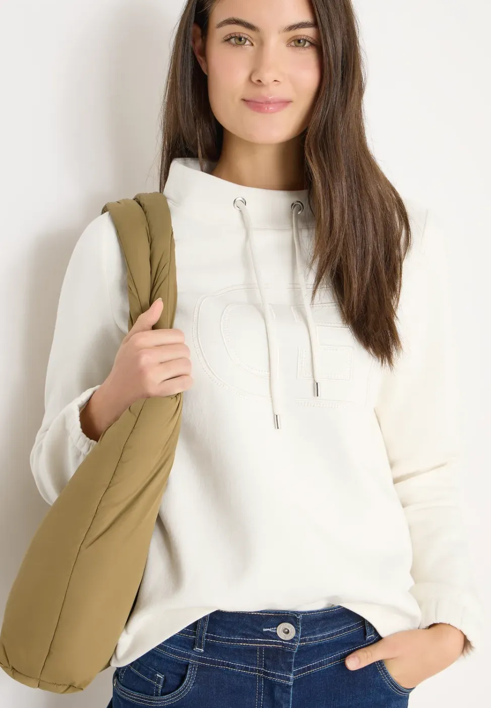 Trechtervormig sweatshirt