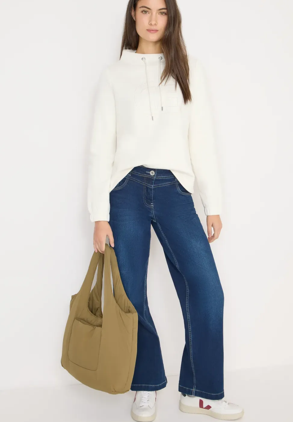 Trechtervormig sweatshirt
