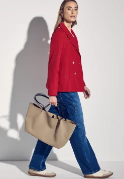 Trenchcoat met twee rijen knopen