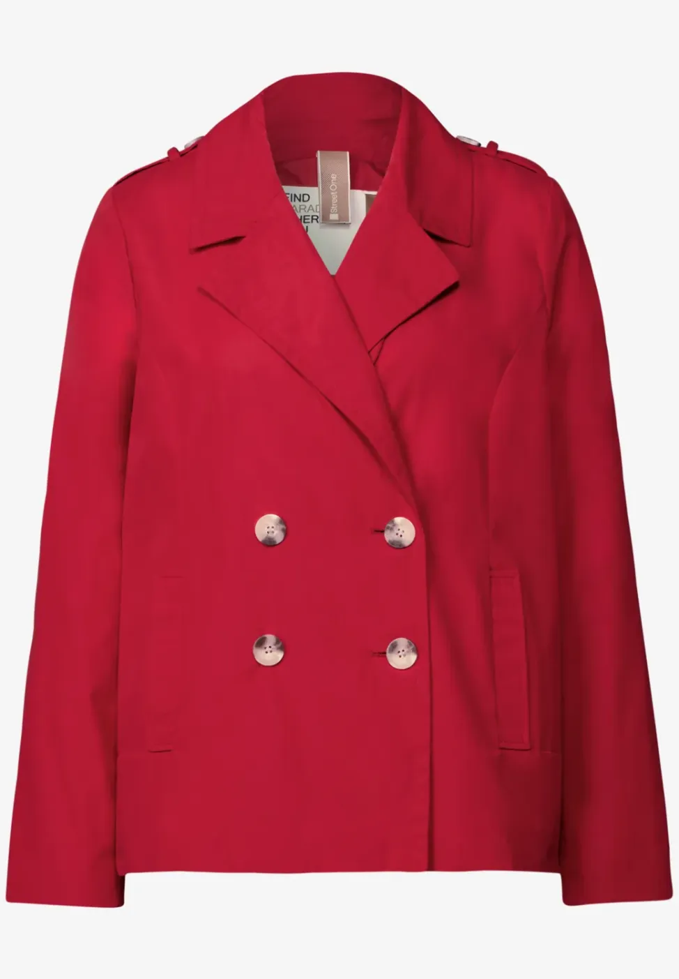 Trenchcoat met twee rijen knopen