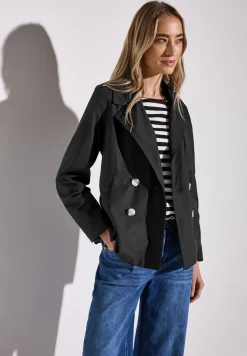 Trenchcoat met twee rijen knopen
