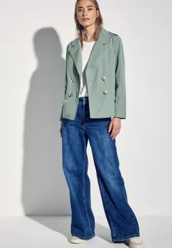 Trenchcoat met twee rijen knopen