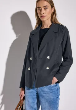 Trenchcoat met twee rijen knopen