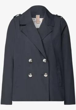 Trenchcoat met twee rijen knopen
