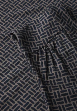 Tricot top met gespleten hals