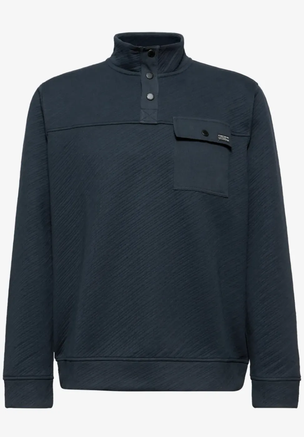 Troyer structuursweatshirt