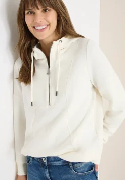 Troyer sweatshirt met capuchon